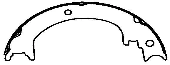 Bonded Parking Brake Shoe Fits 06-07 Subaru B9 Tribeca Foto 4 de 4