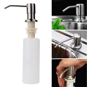 Large Stainless Steel Built In Pump Kitchen Sink Dish Counter Top Image Is Loading Large Stainless Steel Built In Pump Kitchen Sink
