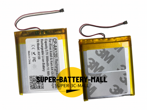 Batería de iones de litio recargable 3000mAh 11,1Wh para reproductor iRiver Astell & Kern AK120 - Imagen 2 de 2