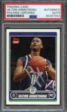 2006-07 Topps #236 Hilton Armstrong Signed Card AUTO PSA/DNA Slabbed RC Rookie