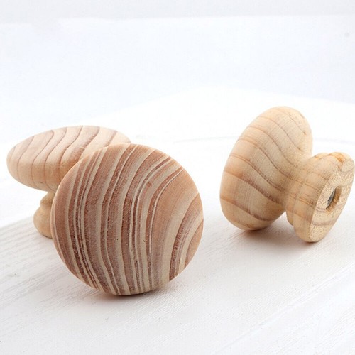 12 Pcs Holz Griff Haushalt Knöpfe Tür Griff Für Schrank Installation Hause Tür - Bild 11 von 13