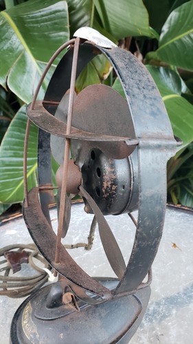 Vintage Antique c.1934 Emerson 8" Seagull Stationary Electric Fan All Original W - Picture 14 of 16