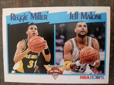 1991-92 NBA Hoops Basketball League Leaders Reggie Miller Jeff Malone #308