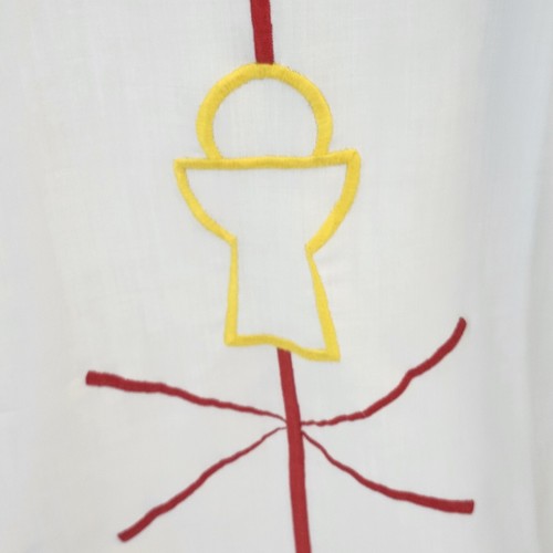 2 Catholic Chasubles Priest Vestments – Embroidered Eucharist Pax Chi-Rho Liturg - Picture 14 of 18