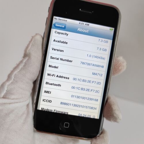 Apple iPhone 1st gen (iPhone 2G) 8GB iOS 3 IOS1.1.4 used phone - Picture 12 of 16