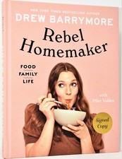 ✎SIGNED 1/1✎ Rebel Homemaker Food Family AUTOGRAPHED Book Drew Barrymore +COA