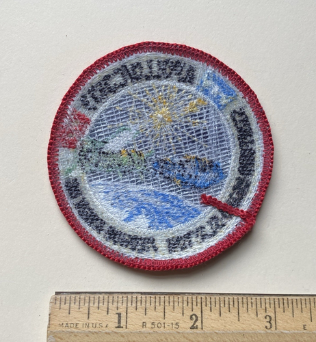 Distintivo toppa souvenir rotondo ricamato 3" missione ASTP Apollo Soyuz NASA - Foto 3 di 3