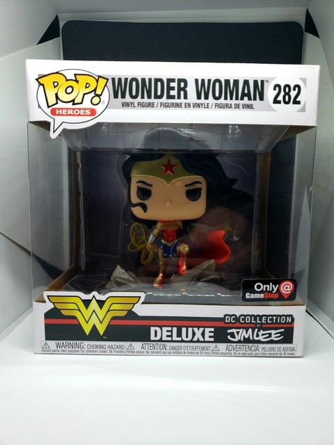 Funko Pop Wonder Woman #282 Jim Lee Deluxe Gamestop Exclusive DC Comics New | eBay