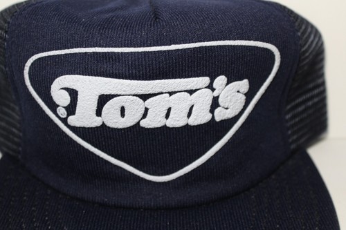1980s Vintage Tom's Peanuts SNAPBACK TRUCKER HAT CAP MADE IN USA TOM TRUCKER HAT - Foto 3 di 22
