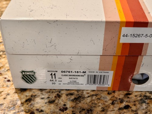 NEW 2019 K-Swiss Classic 2000 Breaking Bad Crystal Ship RV Size 11 Shoes RARE - Picture 4 of 5
