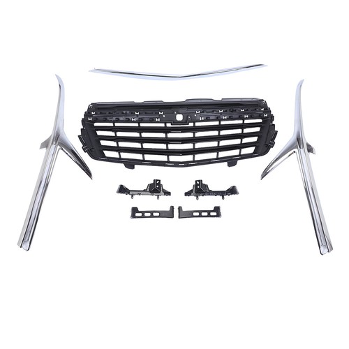 Front Bumper Cover Grille Kit For 2022 2023 Chevrolet Equinox w/ Fog Lights - Picture 6 of 24
