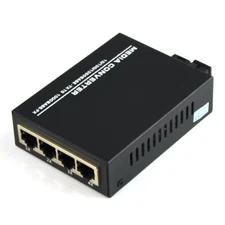 1pc 1000Mbps Gigabit Ethernet Media Converter SingleMode 4P RJ45 1P SC B Side