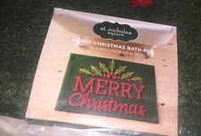 Yuletide Cardinal w//pinecones Bath Kitchen Throw Rug Mat 20x30 NIP $25