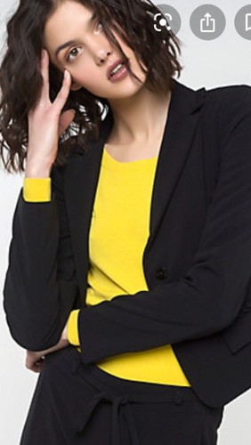 Patrizia Pepe Giacca Con Rouches Color Cuban Sand O Nera - Foto 5 di 12