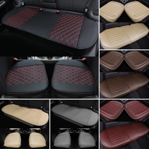 Premium Car Seat Cover Protector Leather Universal Front Rear Full Edge Wrapping