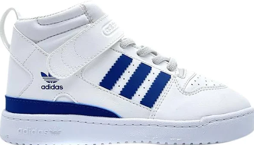 Zapatilla deportiva Adidas Originals Forum Mid 360, blanca/equipo azul real/blanca, 1,5 unidades de EE. UU. - Imagen 5 de 5