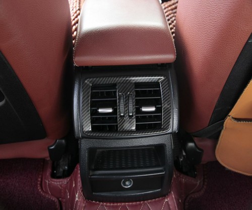ABS Carbon Center Rear Air Vent Trim Decorate Cover For BMW X3 X4 F25 F26 11-17 - Picture 4 of 10
