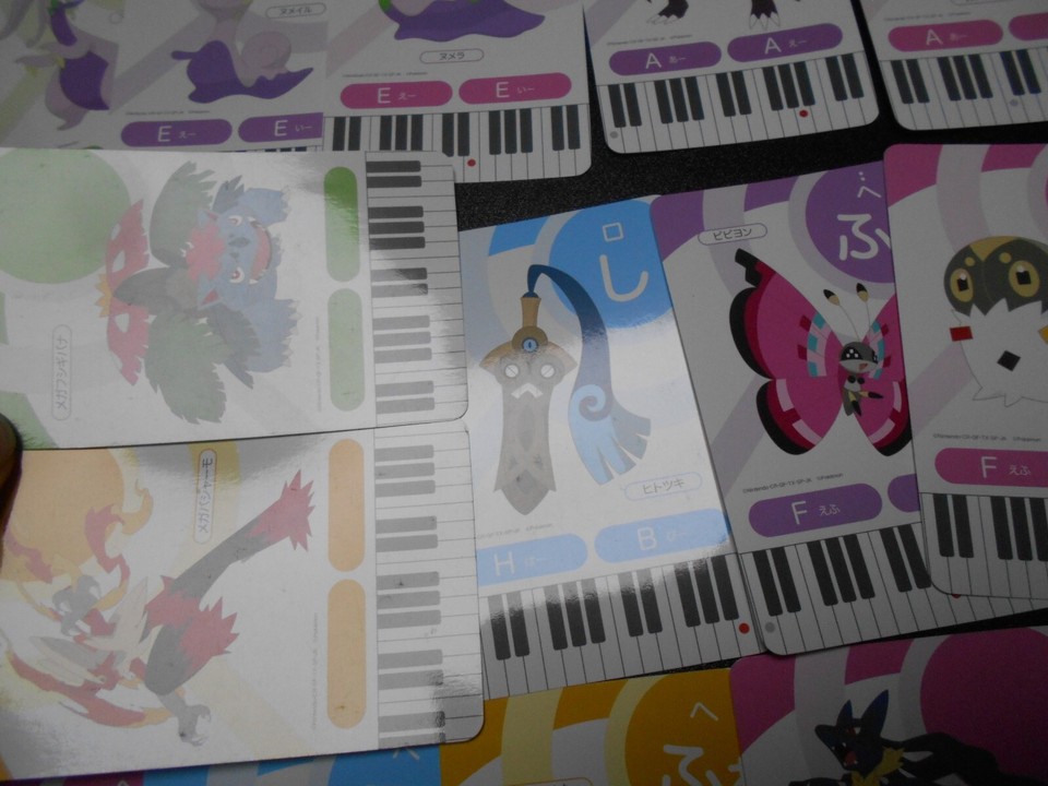 Pokemon Music Musical Note Card x18 Lucario Blaziken Venusaur Garchomp ...