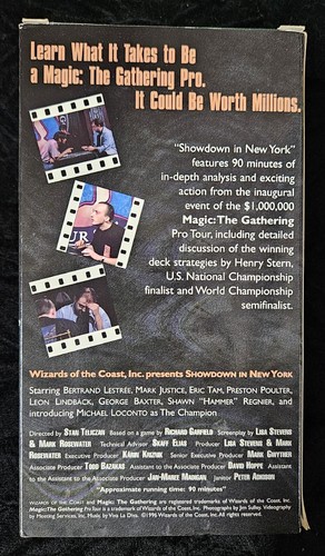 MAGIC THE GATHERING, rare VHS, SHOWDOWN IN NEW YORK, vintage 1996, WOTC - Picture 3 of 10