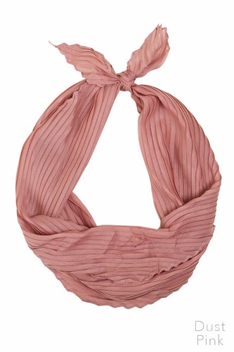 Do Everything in Love Damenmode Plissee einfarbig Halstuch Schal - Bild 5 von 13