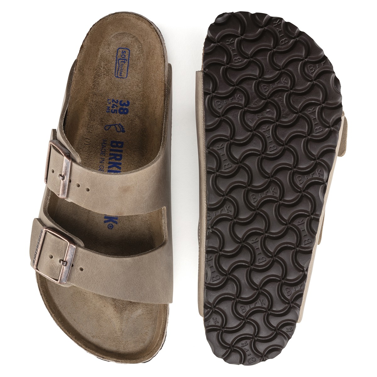 Birkenstock Unisex Arizona Soft Footbed Oiled Leather Sandals
