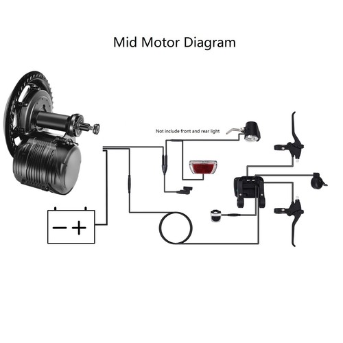 TSDZ8 tongsheng Mid Drive Motor Kit 750W 500W 250W bicicleta motor de conversión - Imagen 5 de 13