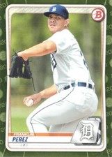 FRANKLIN PEREZ  TIGERS RC 2020 BOWMAN PROSPECTS GREEN RETAIL PARALLEL #BP-63