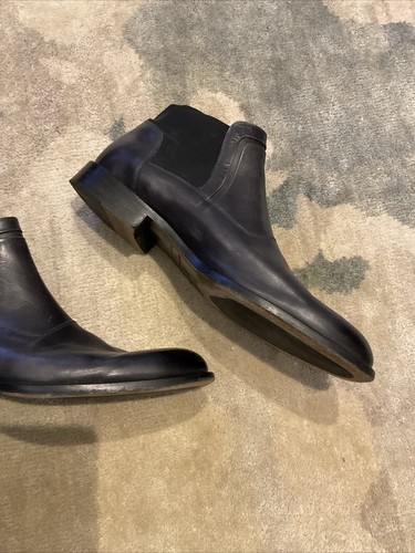Botas Chelsea Bruno Magli de cuero negras para hombre talla 13 - Imagen 5 de 7