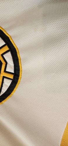 Maglia vintage anni 90 NHL Starter Boston Bruins Joe Thornton 6 uomo XL CUCITA Rookie - Foto 7 di 16