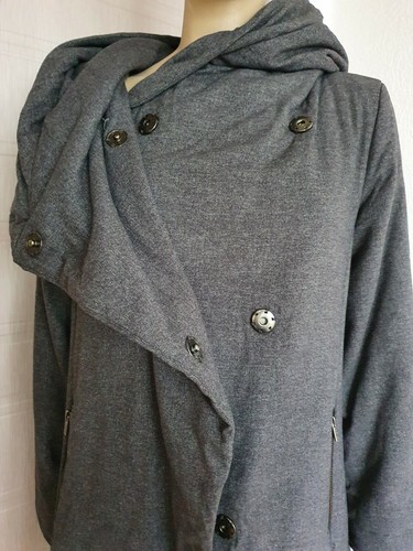 Manteau gris Oska Chicago Dawn taille 2 - Photo 10/12