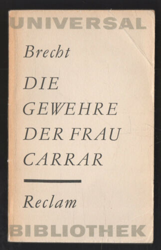 Die Gewehre der Frau Carrar – Bertolt Brecht Reclam 140 DDR Jugendbuch mit Inha