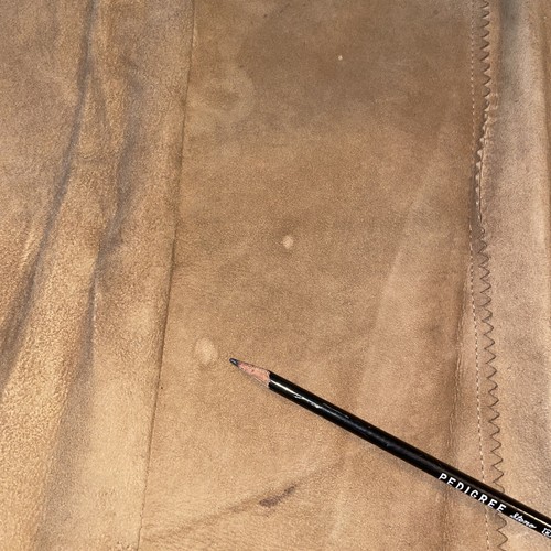 VTG 40’s Buckskin Western Suede Leather Shirt Talon Zipper Lace Up 38 Festivals - Picture 8 of 12