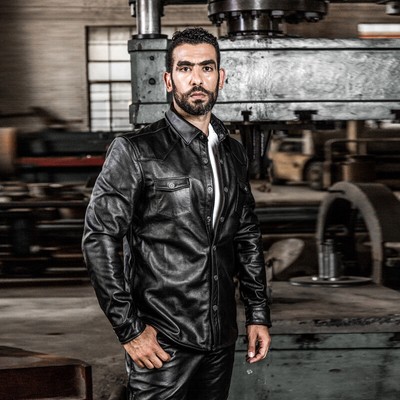 Mens Vintage Black Leather Shirt Jacket - Black Leather Shirt Jacket Mens Vintage Black Leather Shirt Jacket - Black Leather Shirt Jacket