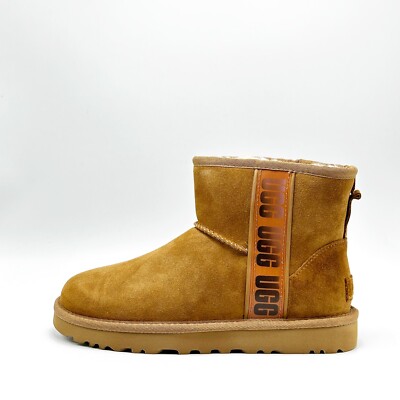 UGG W SCALLOPED MOC 9 CHE★キャメル新品26センチ NEW* WOMEN UGG CLASSIC MINI SIDE LOGO II CHESTNUT BROWN (1134962