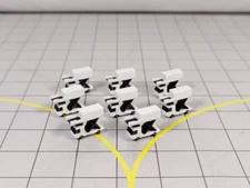 8x White WIDEBODY CATERING TRUCK/LORRY GSE Models 1:500 Scale Diorama Scenery