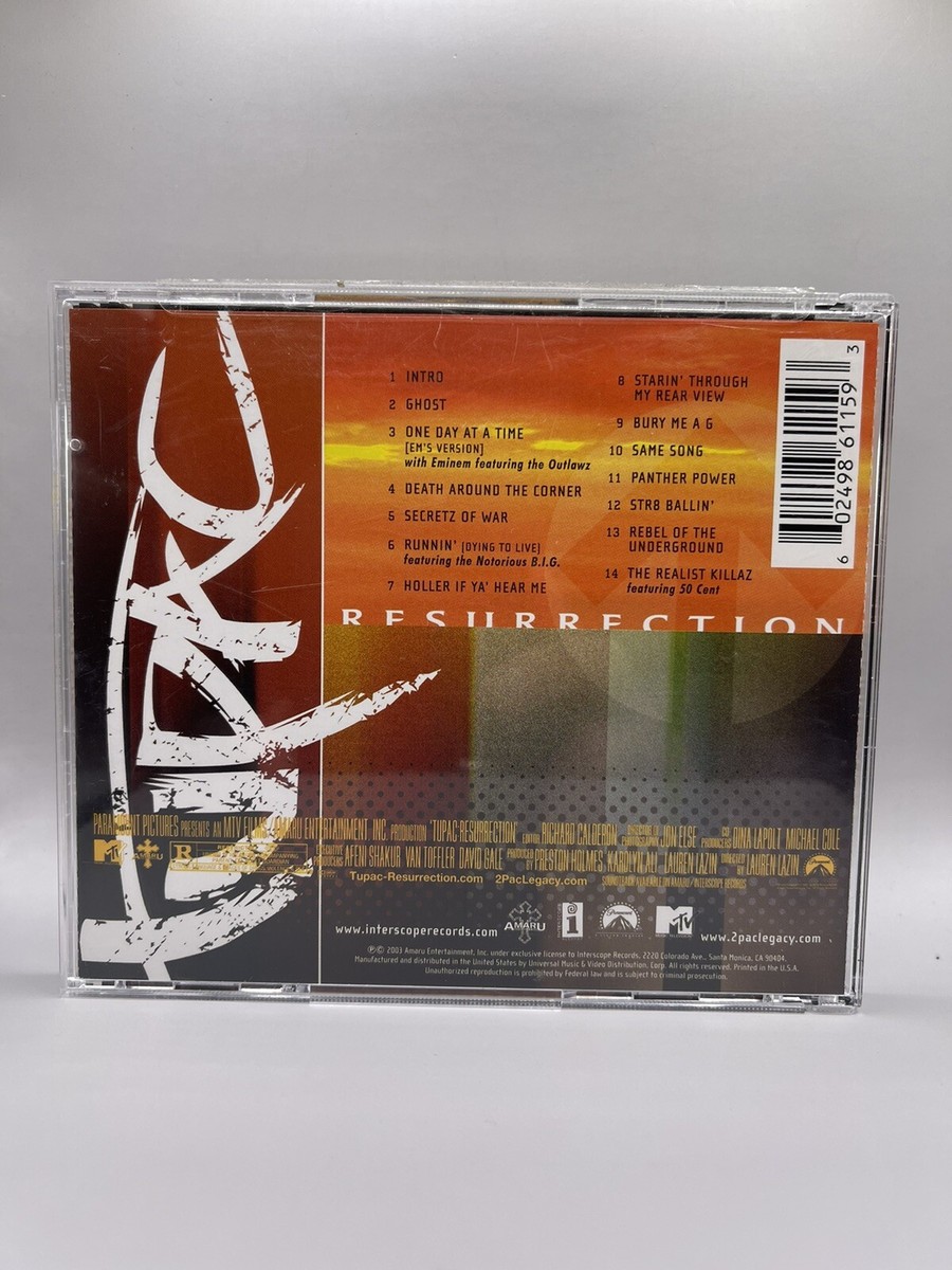 Tupac : Resurrection - Audio CD, Clean Copy🔥🔥🔥 602498611593| eBay