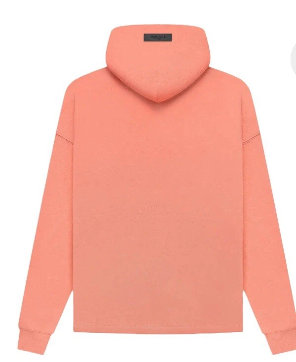 Felpa con cappuccio Fear of God Essentials XXS Felpa pullover corallo nuova
