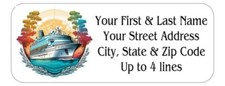 150 Sunset Cruise Ship Sailing Mailing Return Address Labels Personalized