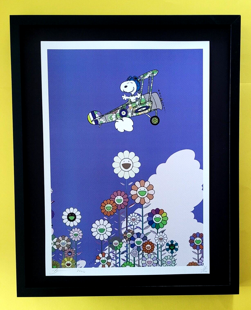 【DEATH NYC】Snoopy＆Mustang Death NYC 6x8 Signed Graffiti Pop Art Limited Edition Snoopy