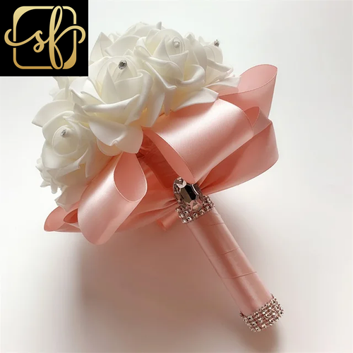 Wedding Fake Flowers Bridal Bouquets Bridesmaid Rose Centerpiece Bride Hydrangea - Picture 23 of 28