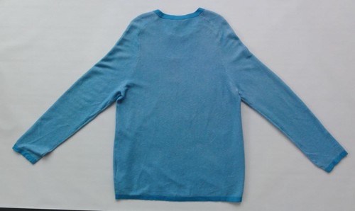 HUGO BOSS SRAGLAN STITCH CREW NECK SWEATER, Turq/aqua, Size XL, MSRP $165 - Picture 2 of 4