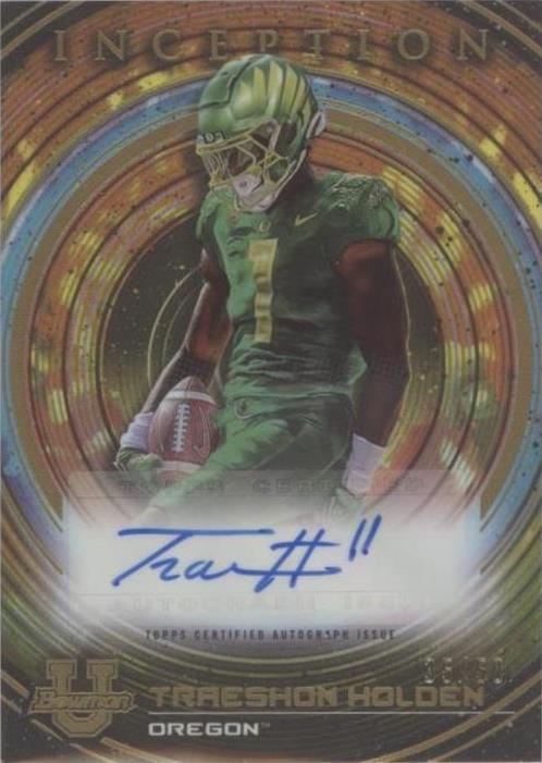 2022-23 Bowman Inception University Traeshon Holden #BIA-THD - 1 of 2