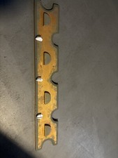 Wooden wall hook rack with a rustic finish. 34 x 6 With wall hanging brackets