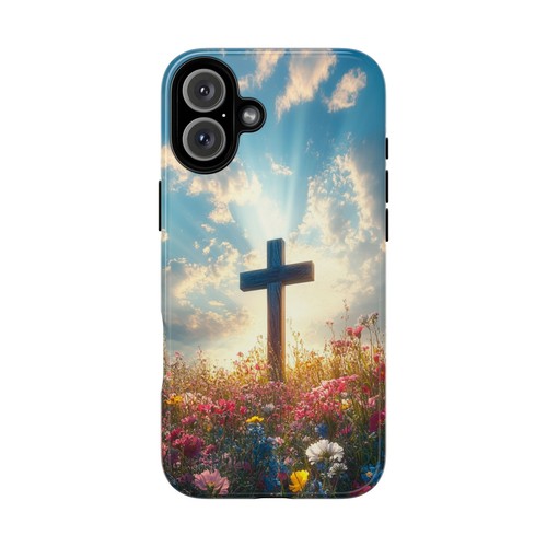 For iPhone | Samsung Galaxy | Pixel Phone Case - Cross Wildflower Sunrise - 第 21/256 張圖片