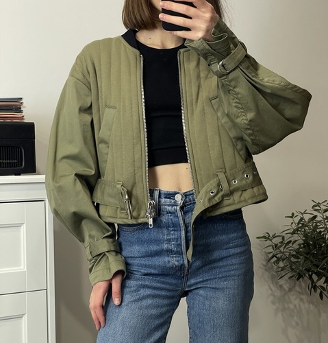 3.1 Phillip Lim Jacke Baumwolle Khaki Größe XS - Bild 3 von 22