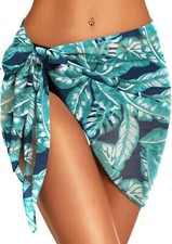 Swimsuit Coverups for Women Sarong Beach Bikini Wrap Sheer Short Skirt Chiffon