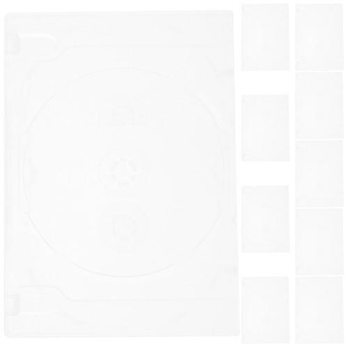 10 Pcs CD Disc Case Empty Dvd Storage Box with Lid Travel Holder Boxes - Afbeelding 9 van 12