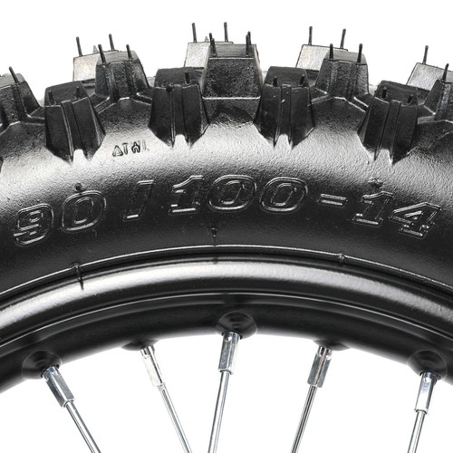 1.85x14 15mm Axle 90/100-14 Wheel Rim + Disc Rotor Dirt Pit Bike 110cc 125cc 150 - Bild 11 von 12