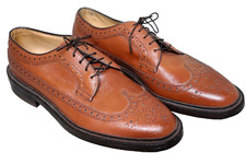 NETTLETON CLASSIC OAK BROWN WINGTIP MENS 9 D DRESS SHOES NEW TRADITIONAL VINTAGE