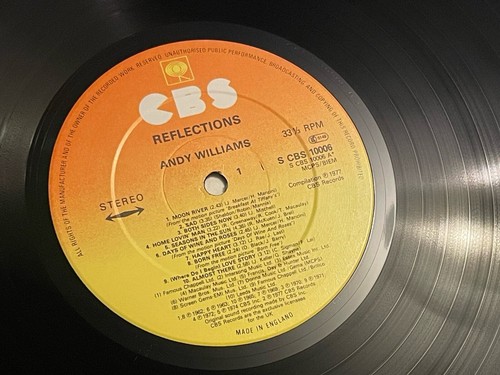 MINT CONDITION ANDY WILLIAMS REFLECTIONS LP Record ALBUM CBS 10006 BEST OF - Picture 11 of 19